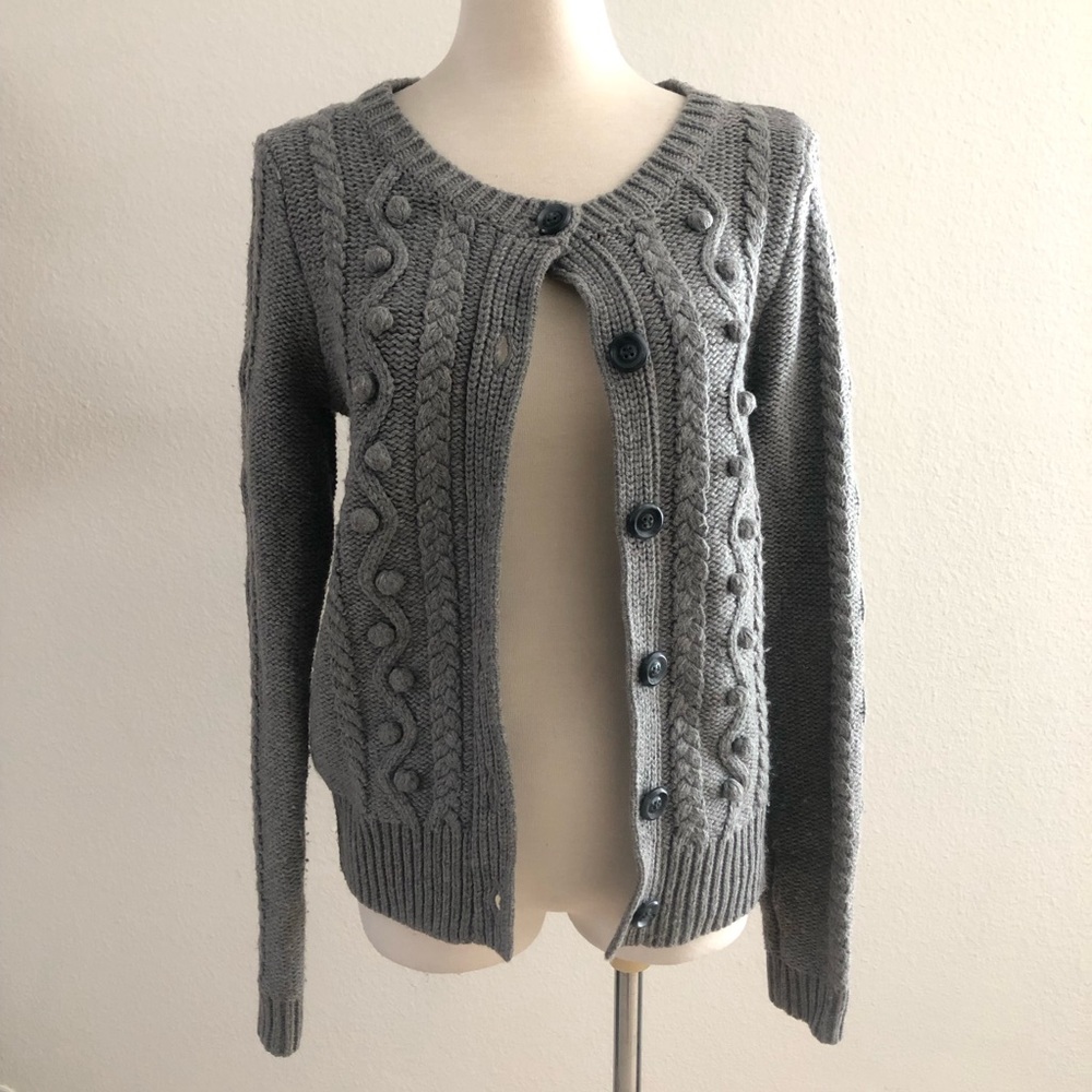 Aerie Charcoal Sweater Cardigan - Picture 2 of 8